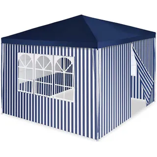 VCM Pavillion PE 3 x 3 m inkl. 4 Seitenteilen blau