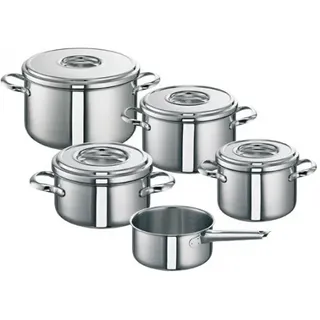 Schulte Ufer SUS Romana Topfset Induktion Kupferboden Edelstahl 5 tlg Stieltopf