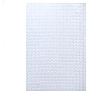 KADIMA DESIGN Nauders Hochflorteppich 80 x 250 cm Weiß