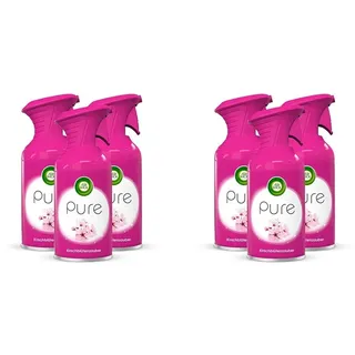 Air Wick PURE Kirschblütenzauber – Blumig-frisches Duftspray geruchsneutralisierend & ohne feuchten Niederschlag – Duft: Kirschblüte – 3 x 250 ml (Packung mit 2)