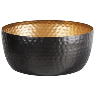 Beliani Dekoschale BANHA in Schwarz/Gold - (W) 31 x (H) 14 x (L) 31 cm | Gr.: onesize