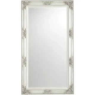 Xora Wandspiegel, Silber, Holz, Glas, Paulownia, Tanne,Tanne, massiv, rechteckig, 100x180x7.2 cm, Facettenschliff, senkrecht montierbar, Ganzkörperspiegel, Spiegel, Wandspiegel