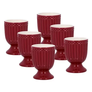 Greengate Alice Eierbecher Claret red 6,5 cm Set6