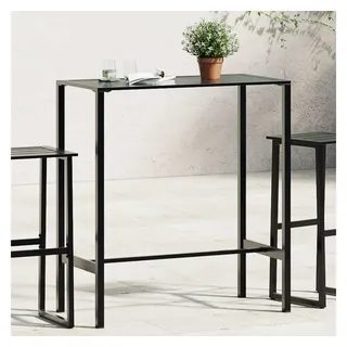 vidaXL Bartisch 100 x 50 x 110 cm Schwarz
