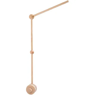 Youuys Mobile Halterung Holz für Babybett Mobile Wickeltisch Mobile Baby Halter Gestell Höhenverstellbar Baby Mobile Arm Halterung für Spieluhr Windspiele Bettglocke