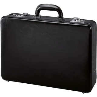 Business-Koffer ALASSIO "Taormina, Attachékoffer" Gr. B/H/T: 45 cm x 33 cm x 10 cm, schwarz Herren Koffer Taschen aus Leder