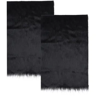 2 Stück Faux Sheepskin Rug-Schaffell Kunstfell Meterware(Eisenhaltig) | Zur Dekoration Ihres Zuhauses oder fur Warmhalten im Winter als Teppich, Fellimitat Meterware(2)
