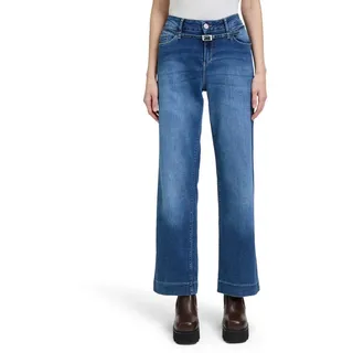 Cartoon Stretch-Jeans mit Stickerei Blau,40 | 40