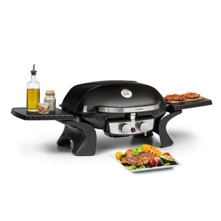 Klarstein Gasgrill Parforce Duo, Set, Außenküche Grill Outdoor, Grill Gas Garten BBQ schwarz