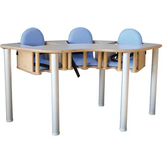 Krippen-Hochstuhl-Tisch Palucca, für 3 Krippenkinder
