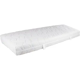 Breckle Gelschaummatratze Free Ocean Gel, Weiß, Textil, H2, Füllung: Polyester, 80x200 cm, Lga, Textiles Vertrauen - Oeko-Tex®, Made in Germany, DIN EN ISO 9001, Oeko-Tex® Standard 100, Bezug abnehmbar/waschbar, Ober- und Unterseite versteppt, wendbar, klimatisierte Belüftungskanäle, optimale Belüftung, für verstellbare Lattenroste geeignet, Tragegriffe, atmungsaktiv, alternative Größen erhältlich, orthopädische Matratze, Schlafzimmer, Matratzen Shop, Matratzen, Gelmatratzen