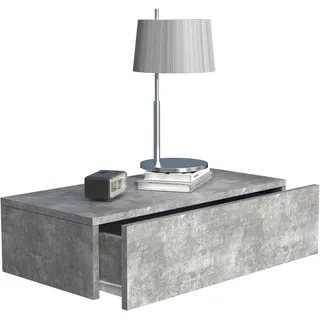 VCM Nachtschrank Usal M60 60 x 30 x 15 cm Grau