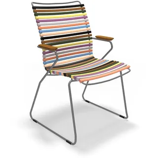 Houe CLICK Gartenstuhl 60,5 x 60,5 x 92,5 cm grau/multicolor 1 St.