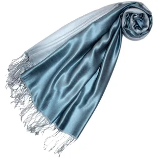 Lorenzo Cana Damen Pashmina Wendeschal 70% Seide 30% Viskose Schaltuch 70 x 190 cm zweifarbig Schal Stola wendbar Double Face - 70 cm x 190 cm