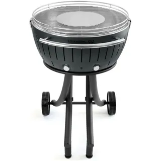 LotusGrill XXL (G600) Gartengrill 21,8kg, Anthrazitgrau mit USB Anschluss