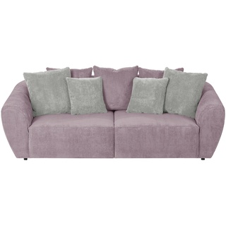 smart Big Sofa altrosa - Cordstoff Savita , rosa/pink , Maße (cm): B: 250 H: 81 T: 106