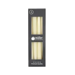 Müller Kerzen Spitzkerzen, vanille 2022502538 , 1 Packung = 4 Stück, (Ø x H): 22 x 245 mm