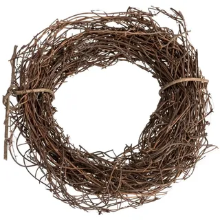 NaDeco Bastelnaturmaterial Clematis Kranz, Natur, Ø 10 cm Rebenkranz Serviettenring