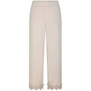 GOLDNER Sommerhose mit floraler Spitze Grau 44