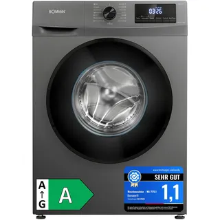 Bomann WA 7175.1 Waschmaschine (7 kg, 1400 U/min) Titan