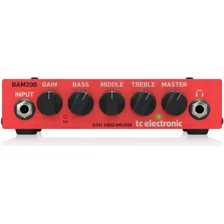TC Electronic BAM200 Ultrakompaktes 200-Watt-Basstopteil mit Class-D-Verstärkertechnologie