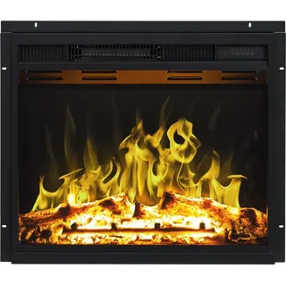 Kaminlicht Elektrokamin Elektrokamineinsatz Class, Heizleistung bis 1800W, regelbarem Flammeneffekt & Timerfunktion