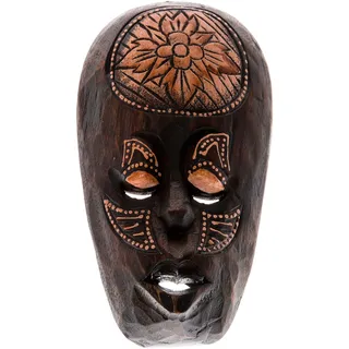 Ciffre 20cm Holz Maske Holzmaske Wandbehang Skulptur Figur Fair Trade Deko HM2000015