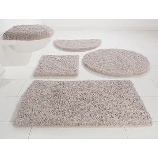 Möve Badematte MÖVE »Superwuschel«, rutschhemmend beschichtet, strapazierfähig-schnell trocknend, Microfaser-Badematte, Badteppich, rechteckig, rund & als 3-tlg. Set 444849-5 cashmere 1 St.