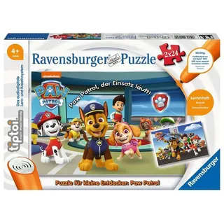 Ravensburger tptoi 00069 – Puzzle für kleine Entdecker: Paw Patrol - 2x24 Teile Puzzle – für 1 Spieler ab 4 Jahren