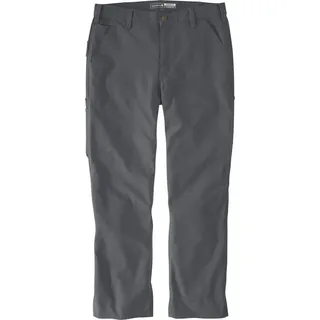 CARHARTT Rugged Flex Loose Duck Dungaree Hosen Grau W31 32