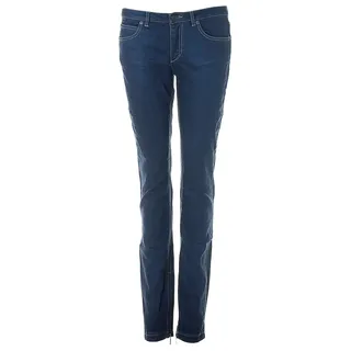 DRYKORN Damen Jeans Stretch Slim Fit 5 Pocket Style Zipper (Blau, W28 L34) - 28W / 34L