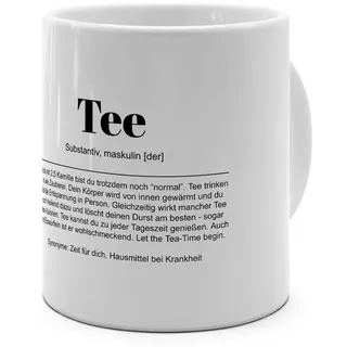 PhotoFancy Tasse mit Definition 'Tee' - Tasse mit Spruch, Tasse Jumbo XXL