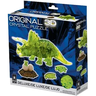 Puzzle 3D Crystal Triceratops wtih Baby (Green)