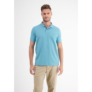 Lerros Poloshirt in Two-Tone-Piqué - Light Turquoise S