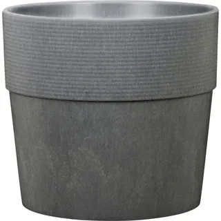 Scheurich Pflanzgefäß mit Reservoir Groove+ 266 Ø 30 x 26 cm carbon