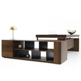 Moderner Chef Tisch mit Sideboard Tullopo