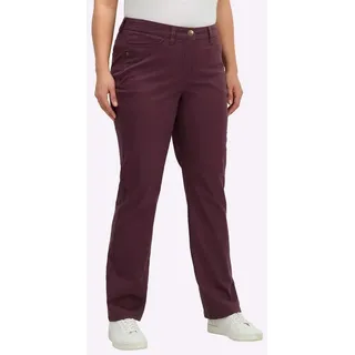 sheego Twill-Hose burgund 48