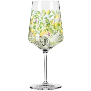 Ritzenhoff Cocktailglas Ritzenhoff Sommertau Hugo #11 A. Loibner F22, Kristallglas bunt|weiß