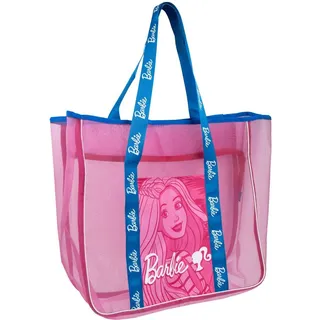 Barbie Strandtasche für Kinder – Große Beach Bag mit Offiziellem Barbie Design – Leichte und Robuste Tasche für Strand, Pool und Freizeit – Offizielles Barbie Lizenzprodukt