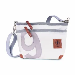 360° Taschen Deern Lütt Beuteltasche Segeltuch Weiß/Grau