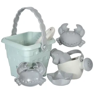 KINDSGUT Sandform-Set, (Set, 7-er Set), Sand-Spielzeug, Schippe, Förmchen, Tilda, Sandkasten, Outdoor, draußen grau