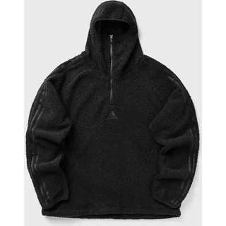 BORG FLEECE TEAMGEIST 1/4 ZIP HOODIE - black - S