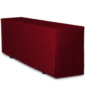 TexDeko® Biertischhusse Premium für Bierzeltgarnitur 220 x 80cm Blickdicht waschbar nur Tisch (Bordeaux)