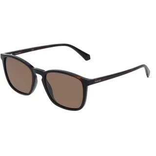 Polaroid PLD 4139/S Herren-Sonnenbrille Vollrand Quadratisch Kunststoff-Gestell, braun