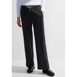 Culotte CECIL "Style Neele Solid" Gr. M (40), Länge 30, schwarz (black) Damen Hosen Culottes Hosenröcke im Loose Fit