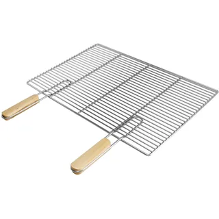 Grillrost Edelstahl Edelstahlgrillrost Rost mit Griffen Grill rechteckig rund