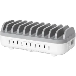 Manhattan 10-Port USB-Power Delivery-Ladestation