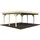 Doppel-Carport 600 x 512 cm Transparent tauchgrundiert