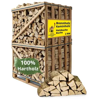 neandertaler feuer Brennholz Hartholz 2RM Box 1000 kg
