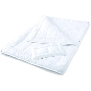 Aqua-Textil Soft Touch Kinder Set Bettdecke 100 x 135 cm 250g und 350g mit Kissen 40 x 60 cm 150g 4 Jahreszeitendecke klimaregulierend Oeko-TEX